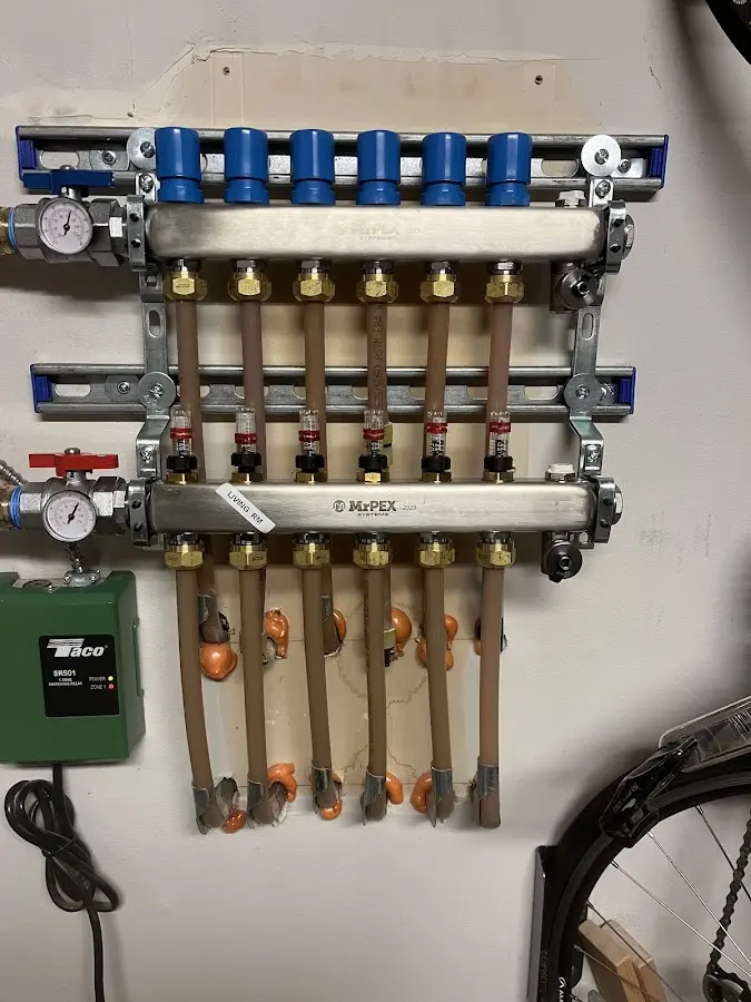 Plumber performing Gas Line Installation at a residential property in Wellington